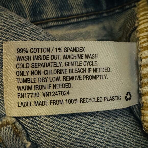 Wild Fable Womens Super High Rise Distressed Mom Medium Wash Cotton Jeans Small - Picture 12 of 13